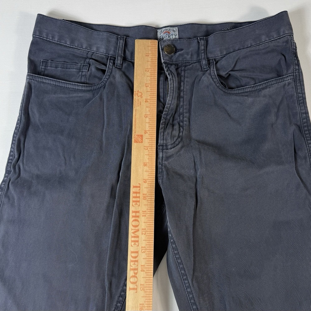 Faherty Pants Men's 31x32 Movement 5 Pocket Stretch Casual Performance Dark Blue - Picture 7 of 8